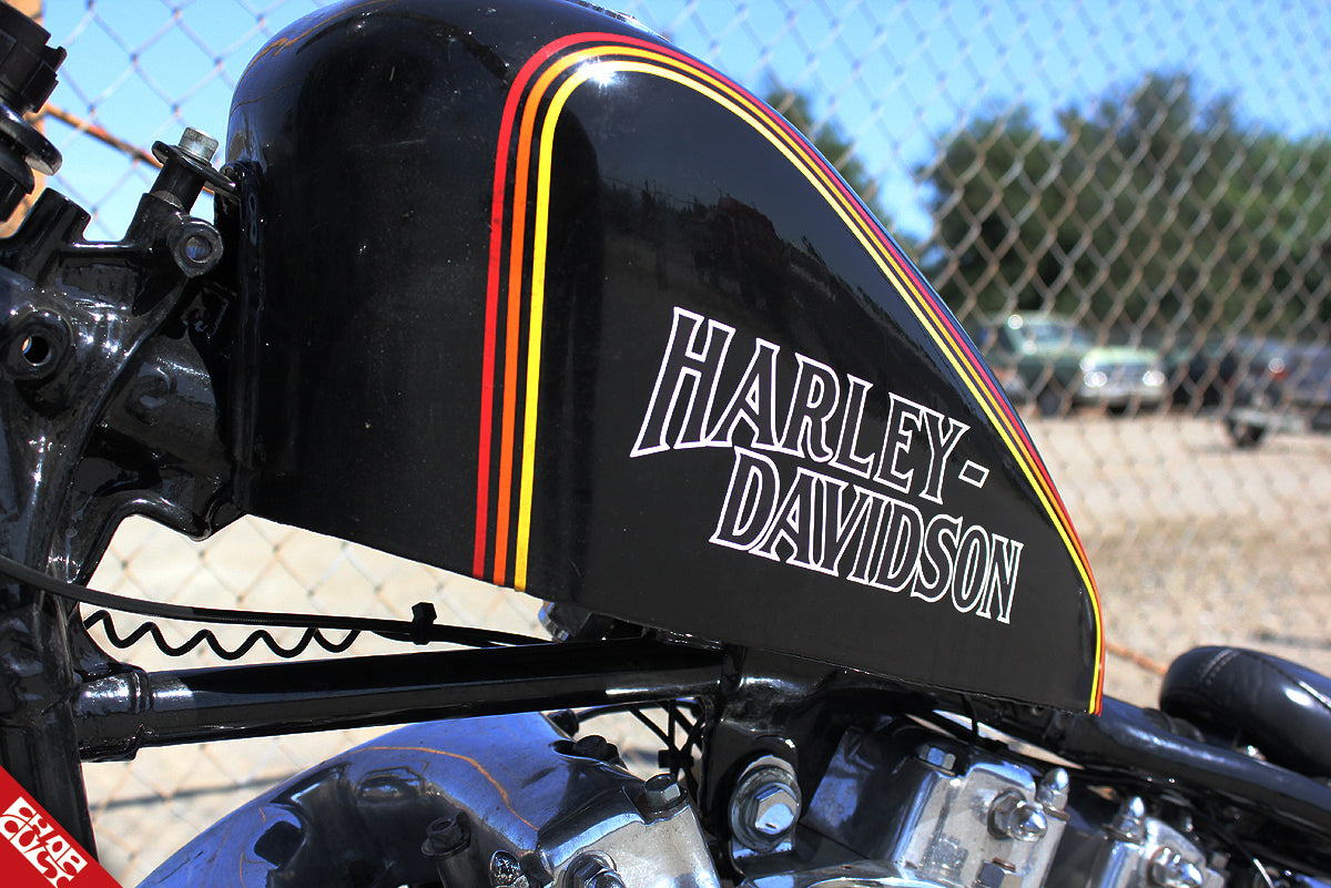 Shovelhead motorcycle gas tank