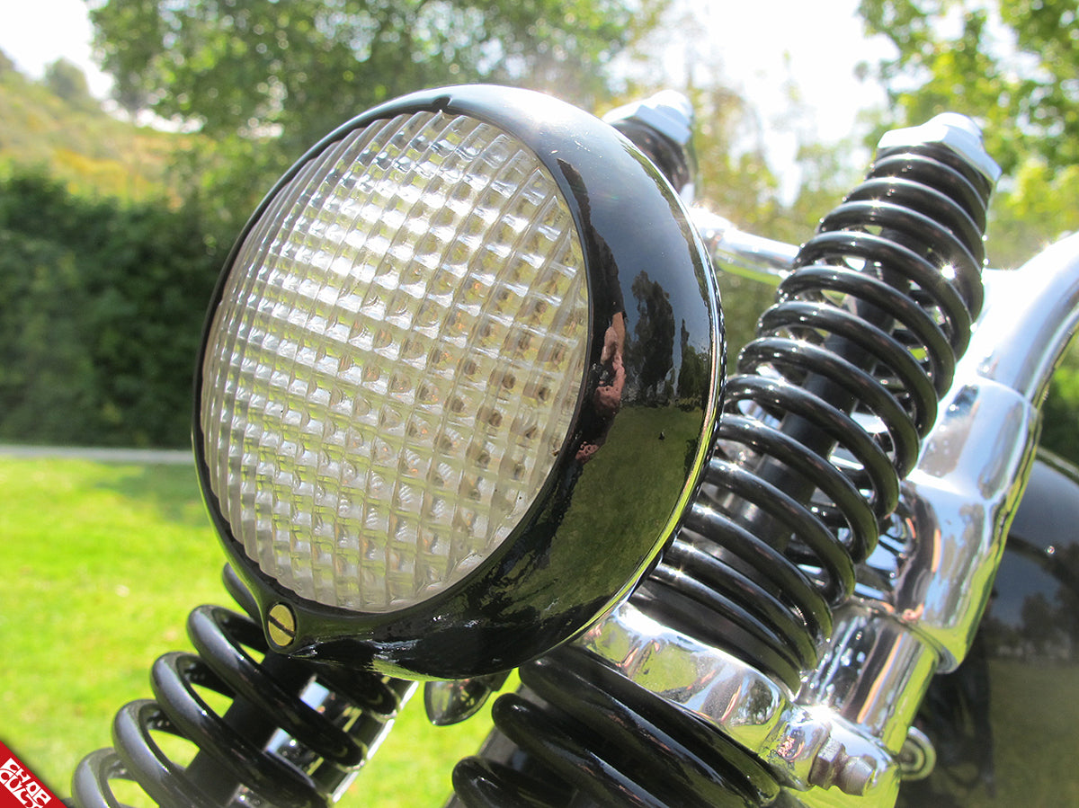 Panhead motorcycle headlight