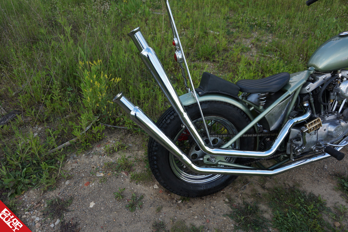 Ironhead motorcycle exhaust