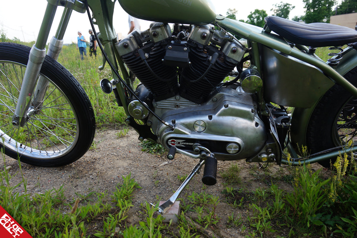 Ironhead motorcycle engine b side
