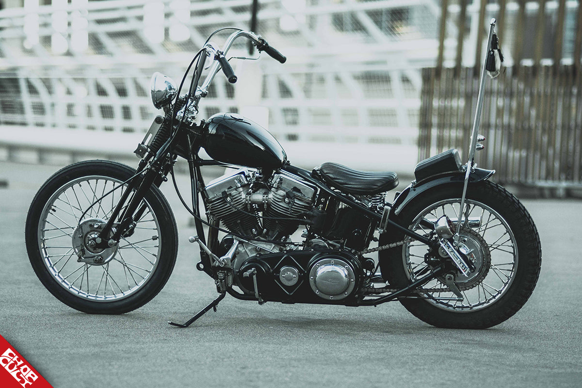 Panhead motorcycle b side