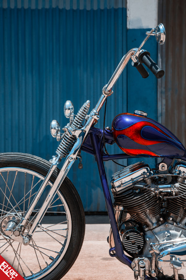 Panhead motorcycle front