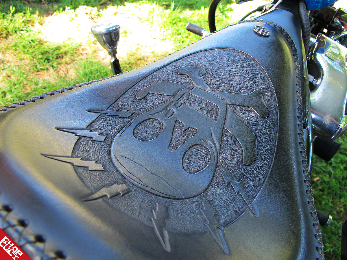 Knucklehead motorcycle seats