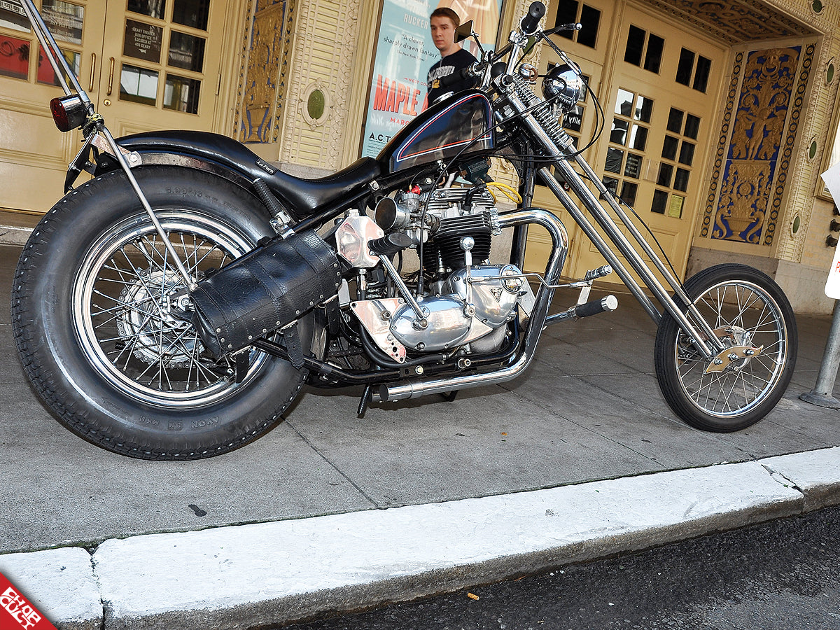 Triumph motorcycle a side