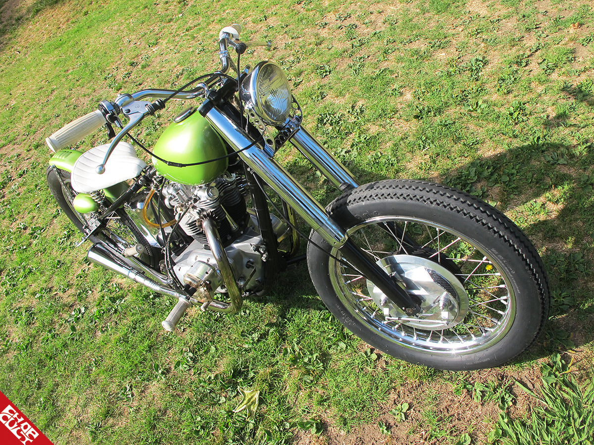 Triumph motorcycle front angle