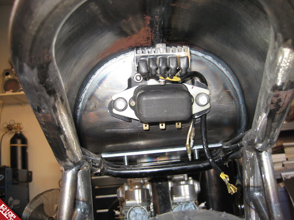 An image of some of the wiring on the bike