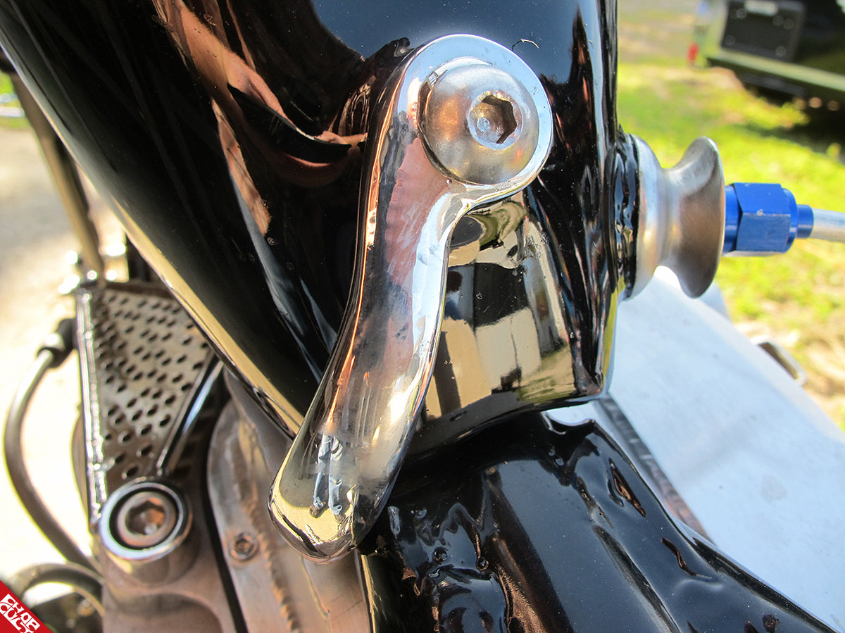 Panhead motorcycle gas tank