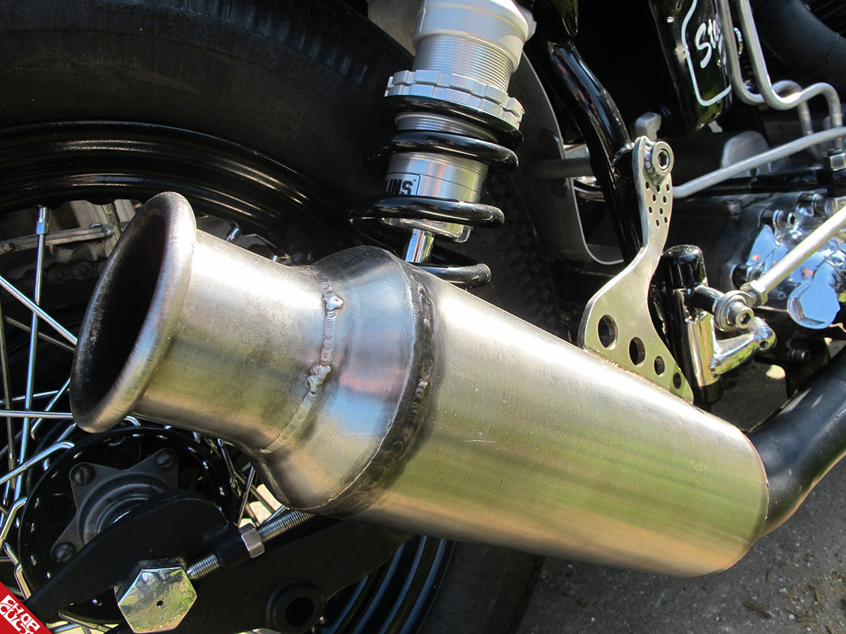 Panhead motorcycle exhaust