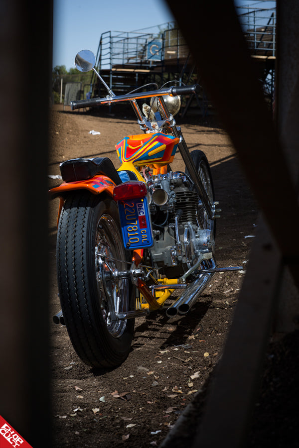 Kawasaki motorcycle rear angle