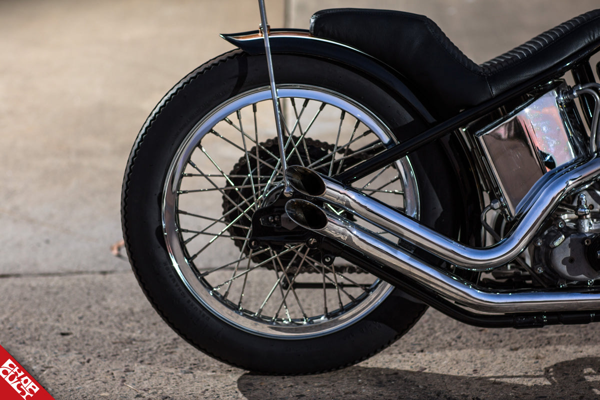 Panhead motorcycle exhaust