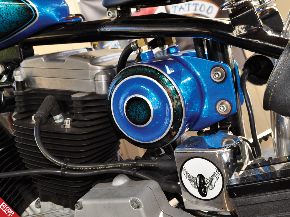 Custom motorcycle engine b side