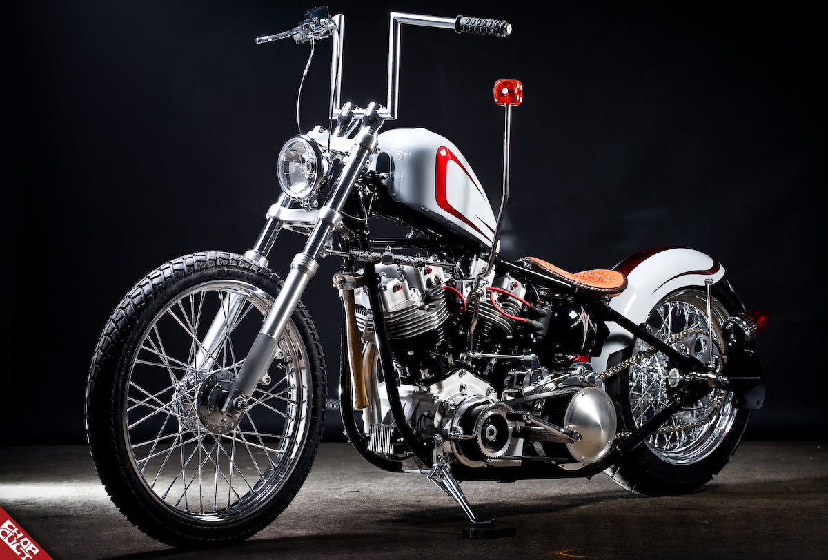Custom Haley Davidson motorcycle b side